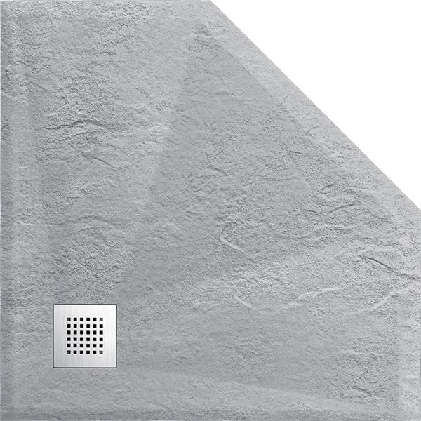 Поддон для душа Vincea из искусственного камня VST-4SP1010G, 1000*1000*25, серый