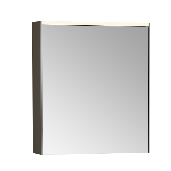 Зеркальный шкаф VitrA Core  66909 60 см брашированный хром с подвесткой петли слева