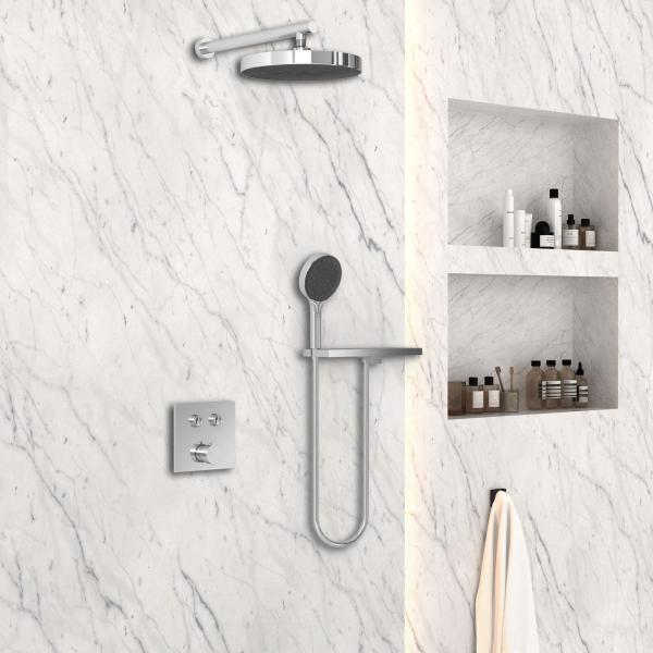 Душевой комплект Vincea Inspire VSFW-4I212RCH встраиваемый, двухрежимный, хром