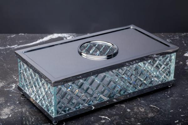 Салфетница Boheme ХРОМ Crystal Luxury Options 10231