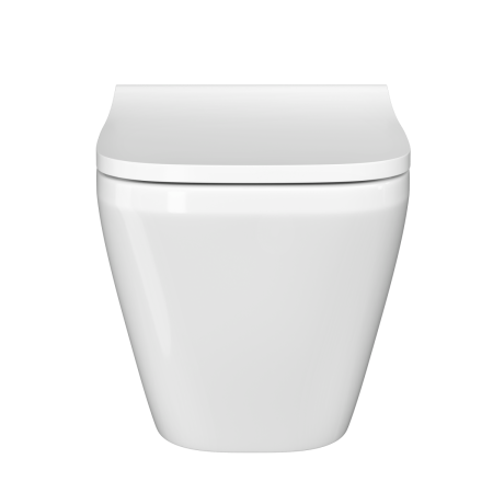 Инсталляция с унитазом VitrA Integra Square  9856B003-7207 комплект 4 в 1 с сиденьем микролифт безободковый цвет клавиши глянцевый хром