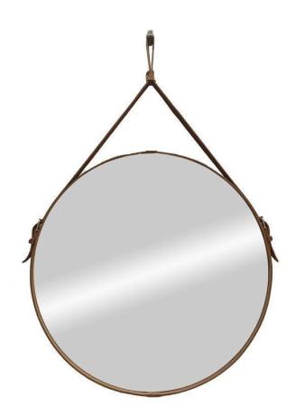 Зеркало Континент Ритц D 650 на ремне из натуральной кожи коричневого цвета