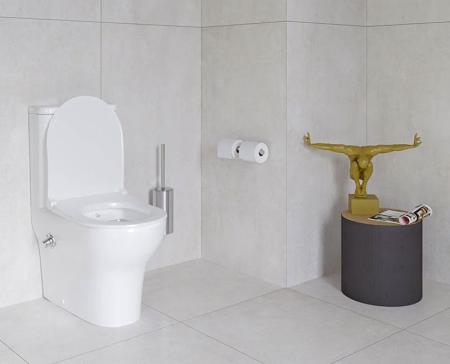 Унитаз VitrA Zentrum 9012B003-7226 60 см пристенный+ тонкое сиденье микролифт с функцией биде и встроенным смесителем