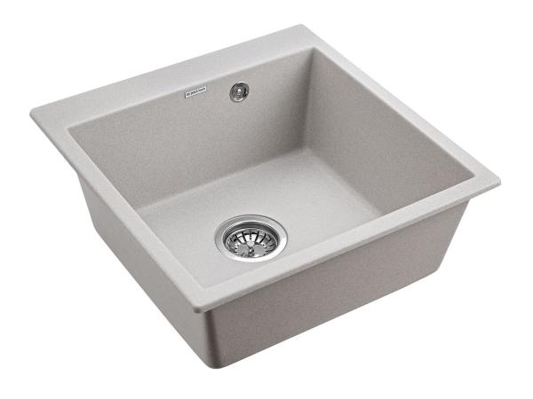 Мойка для кухни Paulmark PRAKTISCH, PM105152-GR , серый, 510х520