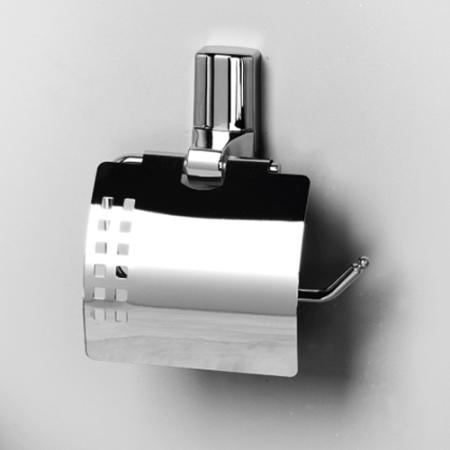 Держатель туалетной бумаги WasserKraft Leine K-5025 с крышкой хром