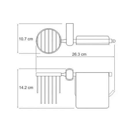 Держатель туалетной бумаги WasserKraft Berkel K-6859
