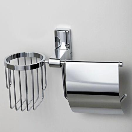 Держатель туалетной бумаги WasserKraft Leine K-5059 и освежителя хром