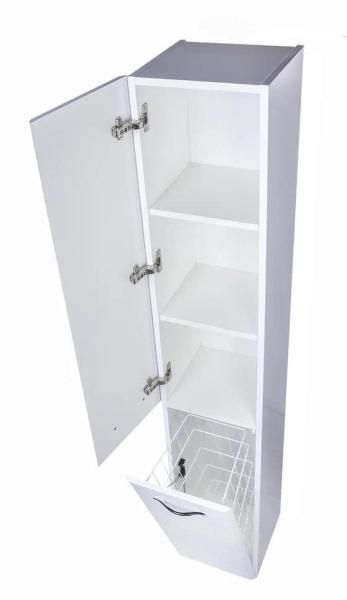 Колонна универсальная Style Line Каре 30 L с корзиной, Люкс белая, PLUS