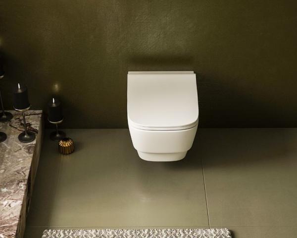 Унитаз подвесной безободковый Boheme Bello 971-MW Белый матовый (без крышки)