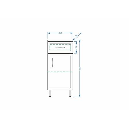 Комод Stella Polar Концепт 36, 1 ящ.