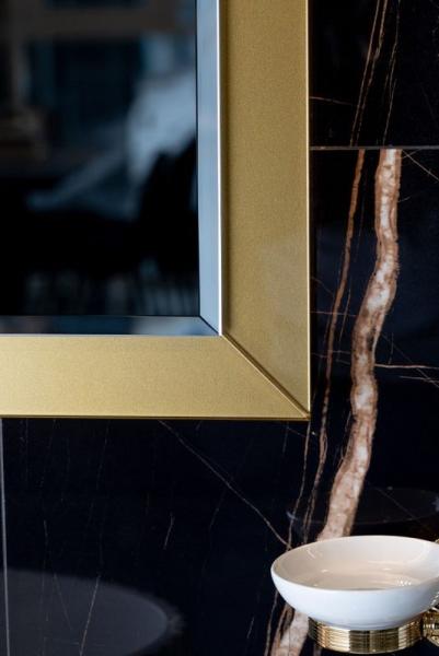 Зеркало Boheme Vallessi Dolce прямоугольное 70x105 567-G, золото с подсветкой
