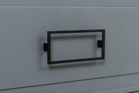 Cubo Nero La Fenice Ручка скоба черная 80 мм., два ящика