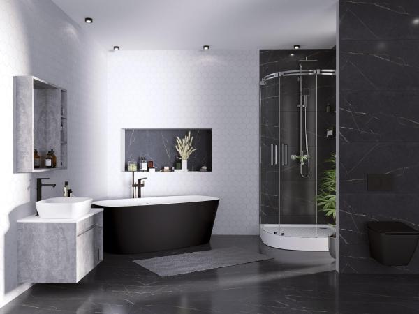 Ванна GROSSMAN GR-2701 Black (70x150x60) отдельностоящая