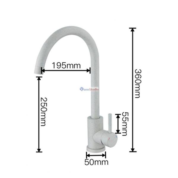 Смеситель для кухни Frap F40899-2 серый