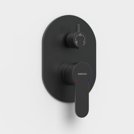 Душевой комплект BERGES NARDIS 3R BLACK, 71008 черный матовый