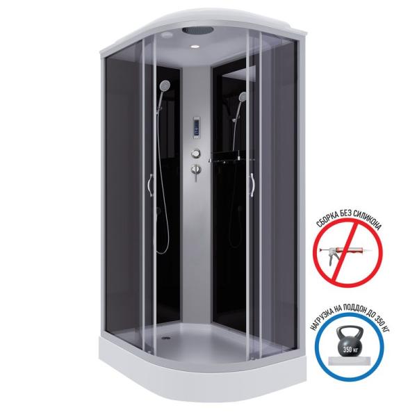 Душевая кабина Niagara NG-3512-14LP 1200х800х2150 низкий поддон 13см стекло тонированное