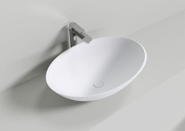 Раковина NT BAGNO NT401 MILANO 600x400 искусственный камень белый матовый