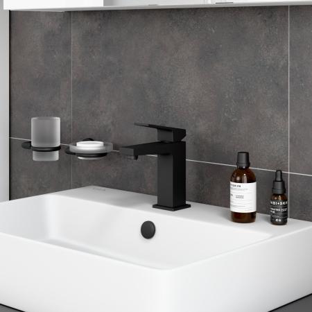 Смеситель VitrA Minimax Square  A4372036EXP однорычажный матовый черный латунь