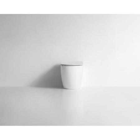 Унитаз CeramaLux NS-3176 56 см приставной безободковый микролифт
