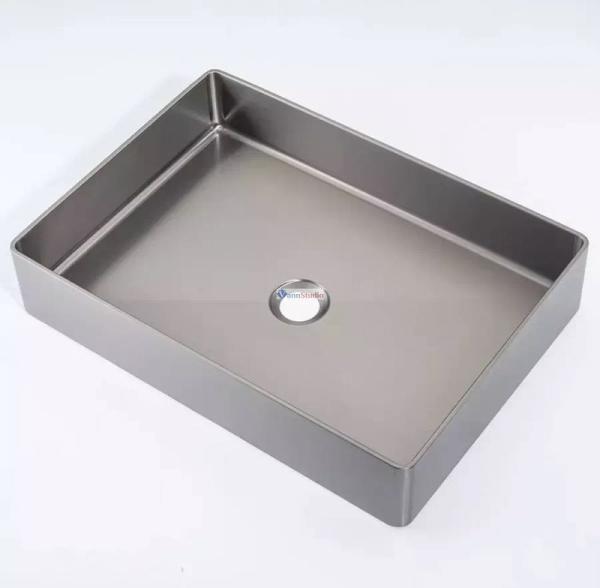 Раковина Gappo GX201-9 36x36 Oружейная сталь нерж.сталь на столешницу