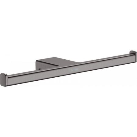 Держатель запасных рулонов Hansgrohe 41748340 AddStoris для туалетной бумаги, двойной шлифованный черный хром