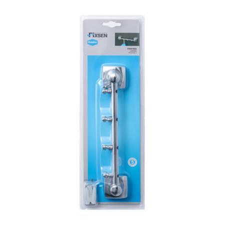 Планка с четырьмя крючками FIXSEN KVADRO FX-61305-4, хром