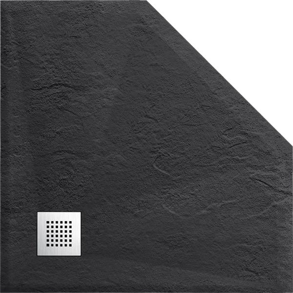 Поддон для душа Vincea из искусственного камня VST-4SP1010A, 1000*1000*25, антрацит