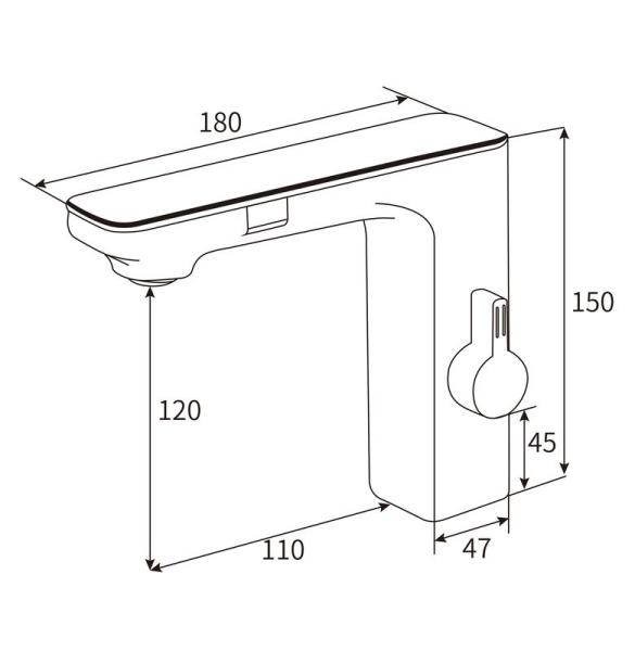Электронный смеситель beWash Photocell BWAM3BS8042 для раковины белый, 220В/6В