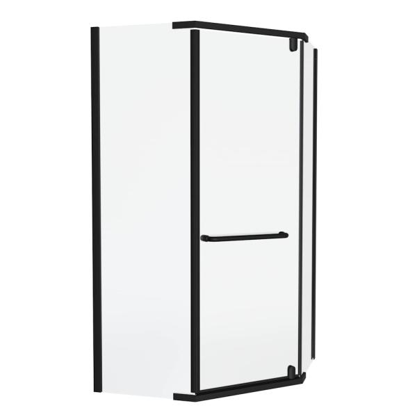 Душевой уголок KNOTLOR PENTA FCD100CG0BL 5-тиугольный 100х100х200, черный