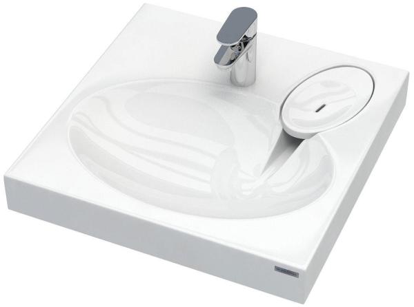 Раковина над стиральной машиной Paulmark MOND 720431, белая, 60х55, с комплектом