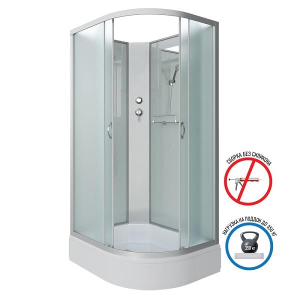 Душевая кабина Niagara NG-33294-14LBK 1200х900х2000 средний поддон  26см стекло матовое