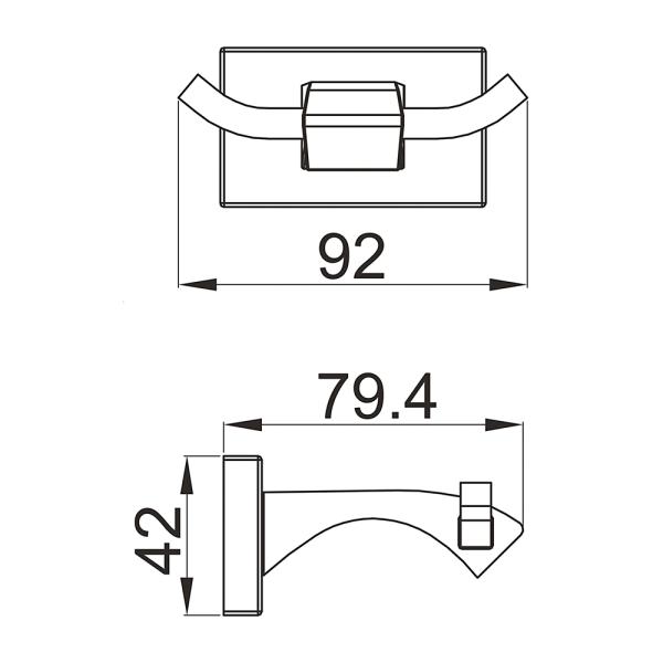 Крючок для ванной комнаты GAPPO G0705-29,