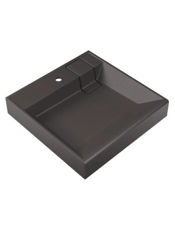 Раковина Uperwood Naomi Quartz RnaomiQuartz60S над стиральной машиной 60*60 см серый шёлк