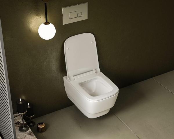 Крышка для унитаз Bohemeа Bello, soft-close Белый матовый 975-MW