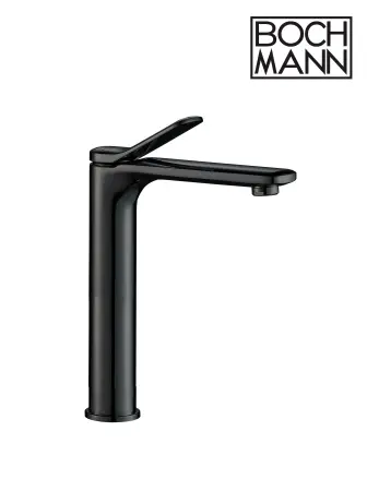 Смеситель для раковины BOCH MANN, BERNINA B XL BM9629 высокий, черный