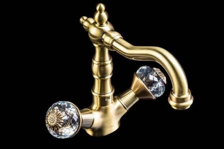 Смеситель для раковины Boheme Flora 312-FL бронза