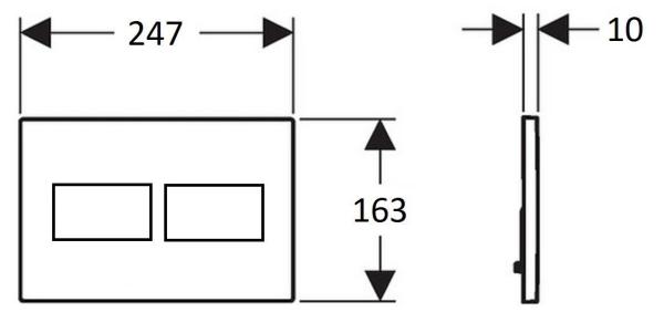 Кнопка для инсталляции CREAVIT ARC АНТРАЦИТ GP8002.04