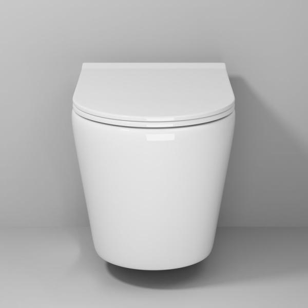 Унитаз Grossman GR-4478S Fly (520*360*350) подвесной Безободковый с тонкой крышкой