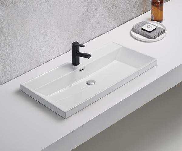 Раковина Gid 5580s встраиваемый 81 Белый