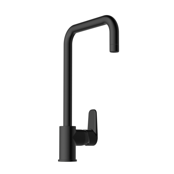 Смеситель VitrA Flow Soft  A4342636EXP с поворотным изливом однорычажный матовый черный латунь