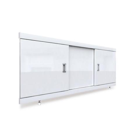 Экран для ванны EMMY ВИКТОРИЯ 1570x520 БЕЛЫЙ раздвижной