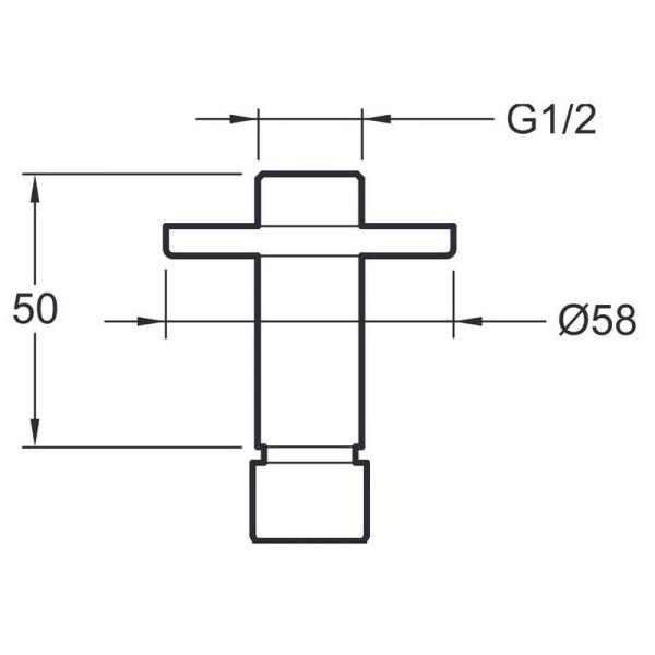 Душевой кронштейн Jacob Delafon EO E889-CP хром