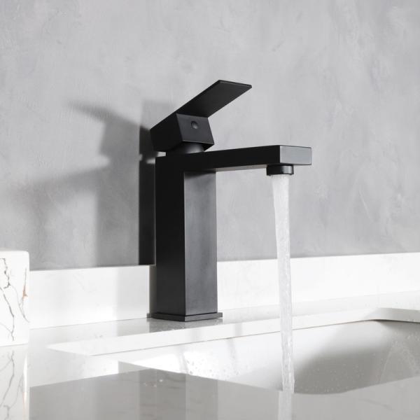 Смеситель Gid Anchel SS979-BM-K для раковины Черный матовый