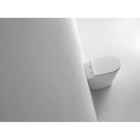 Унитаз CeramaLux NS-3178 56 см приставной безободковый микролифт