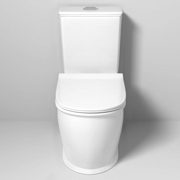 Унитаз Grossman GR-4492S Retro (670*350*825) МОНОБЛОК напольный Безободковый с тонкой крышкой