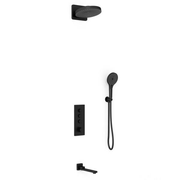 Душевой комплект Vincea Inspire VSFW-433TI1MB встраиваемый, черный