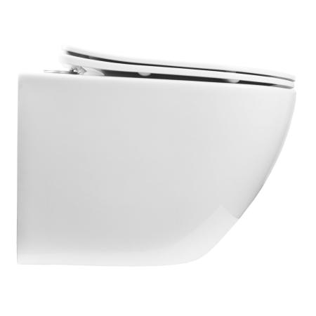 Унитаз подвесной Azario Grado 490х370х370 безободковый сиденье микролифт, белый (AZ-0046 SP)