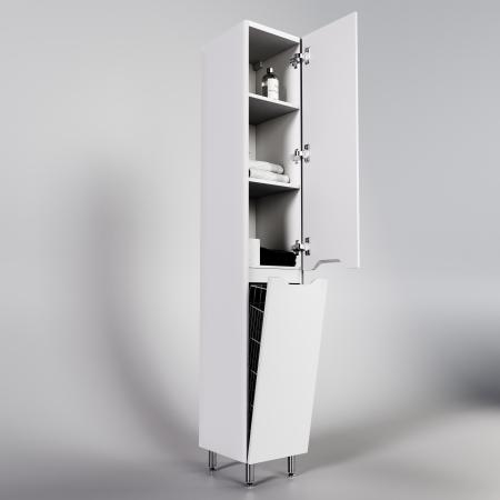 Колонна универсальная Style Line Марелла с корзиной, Люкс антискрейтч белый матовый, PLUS