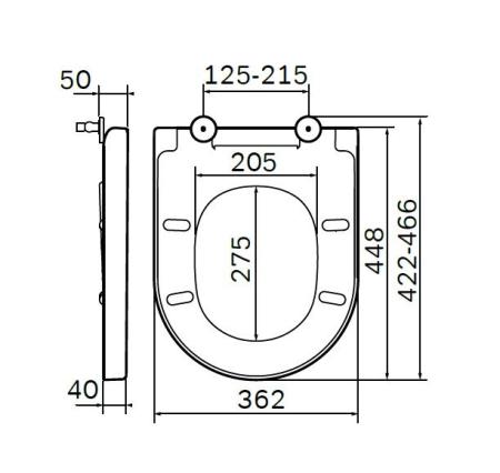 Крышка-сиденье для унитаза AM.PM Spirit 2.0 C707855WH