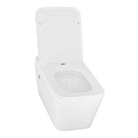 Унитаз импульсный Azario AZ-101C подвесной 360х590х380, квадратный, быстросъемное сиденье микролифт, монтажная рама в комплекте